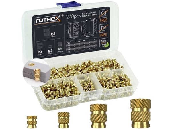 ruthex Gevindindsats M2 + M3 + M4 + M5 GE-KASTEN-001 | CDON