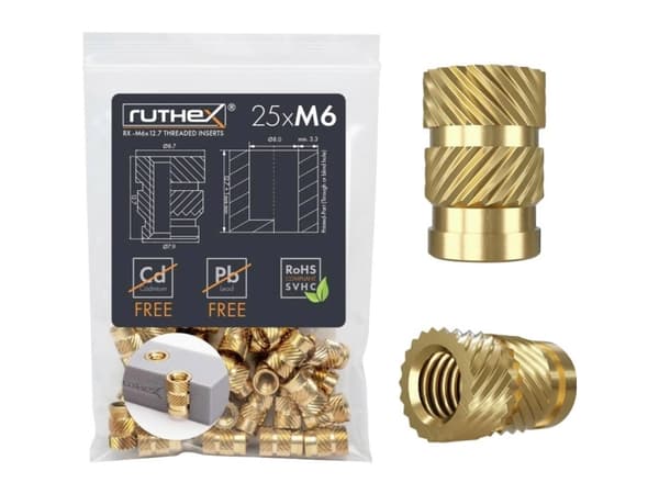 ruthex Gängad insats RX-M6x12,7 GE-M6x127-002