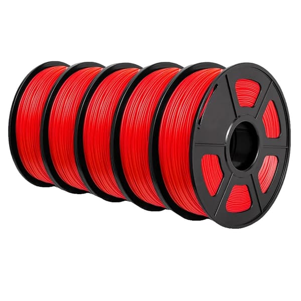 PLA+ Filament, 1,75 mm Diameter, 100% Bubbel Fritt,PLA PLUS Röd 5