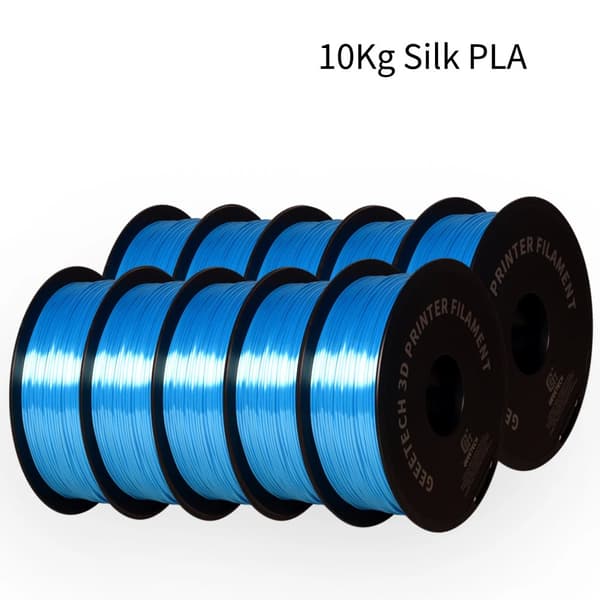 3D Silke PLA Filament, 1,75 mm Diameter, Miljövänlig och Hållbar,Silkeslen himmelsblå