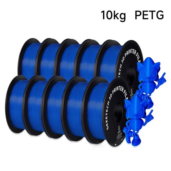 3D Printfilament, 1,75 mm diameter, miljøvenligt PETG-materiale,Blå
