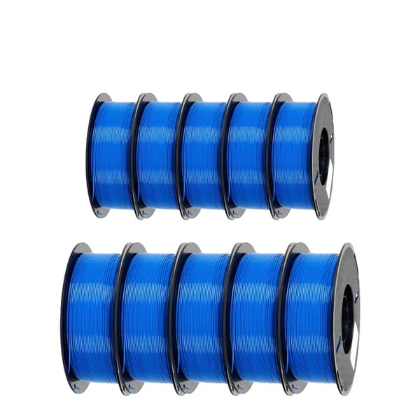 3D-printfilament, 1,75 mm diameter, 1 kg vægt,10KG PETG Blå