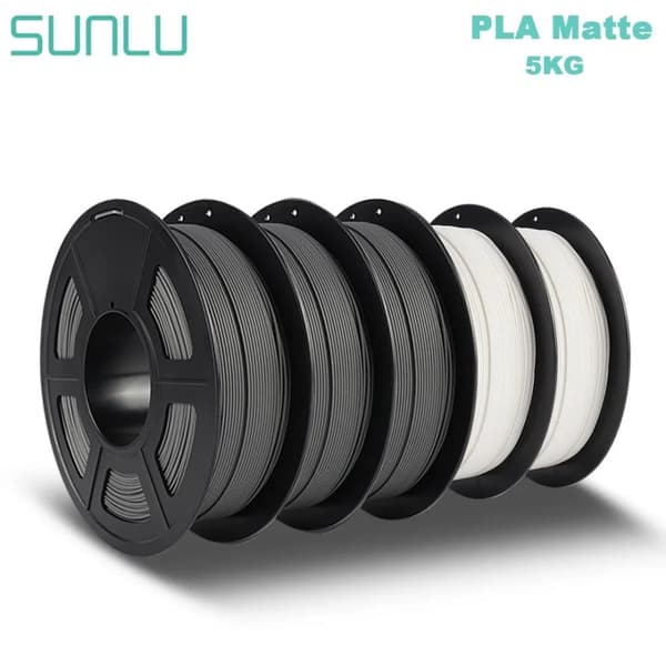 SUNLU 3D PLA Filament, 1KG/330m Længde, 1,75mm Diameter,PLA Mat-2WT-3GY