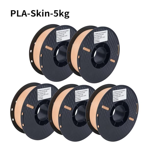 3D-printer PLA filament, 1,75 mm størrelse, 5 kg vægt,PLA-Hud-5kg