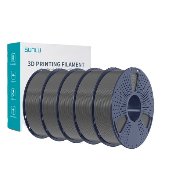 3D Printfilament, 1,75 mm diameter, 185-195°C printtemperatur,5KG Grå