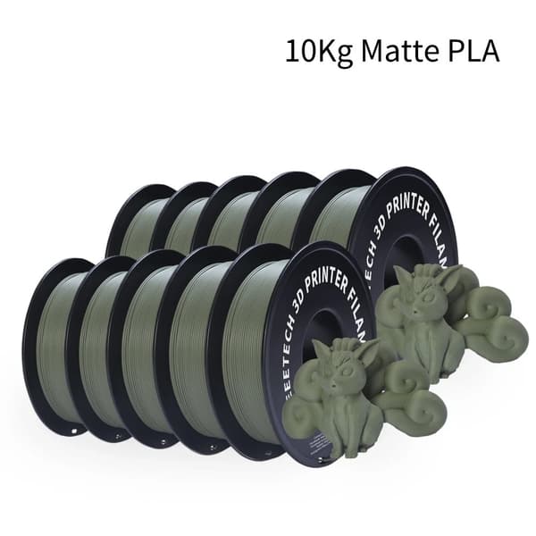 GEEETECH 10Kg Mattapintainen PLA Filamentti, 1,75mm Halkaisija, Tarkka Mittojen Tarkkuus,vihreä