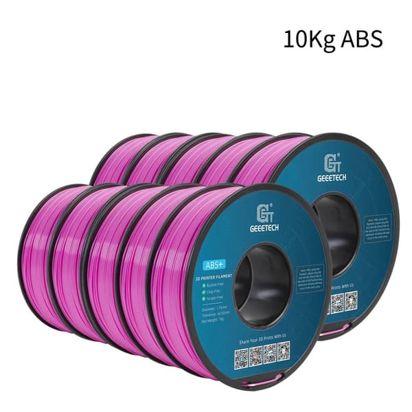 GEEETECH ABS+ Filament, 1,75 mm Diameter, 10 kg Vægt,Lyserød