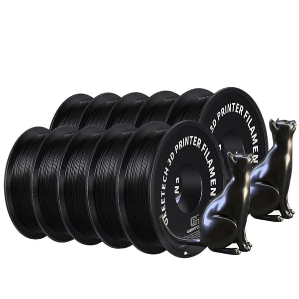 Silk PLA Filament, Høj Styrke, Miljøvenlig,sort