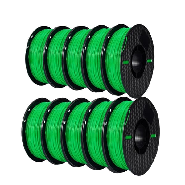 TPU 3D-printer filament, 10 kg vægt, fleksibelt materiale,10KG Grøn