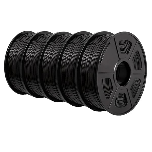 PLA+ Filament, 1,75MM Diameter, Hög Precision Utskriftstemperatur,PLA PLUS SVART 5KG