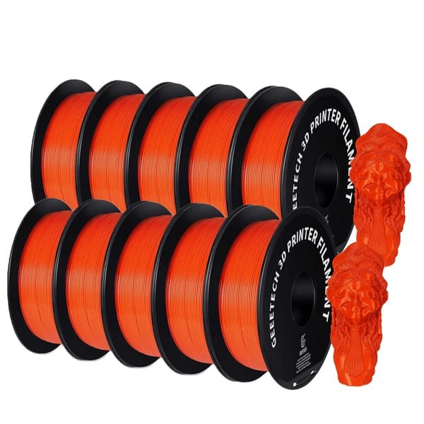3D-tulostimen filamentti, 1,75 mm PETG, korkean lujuuden materiaali,Appelsiini