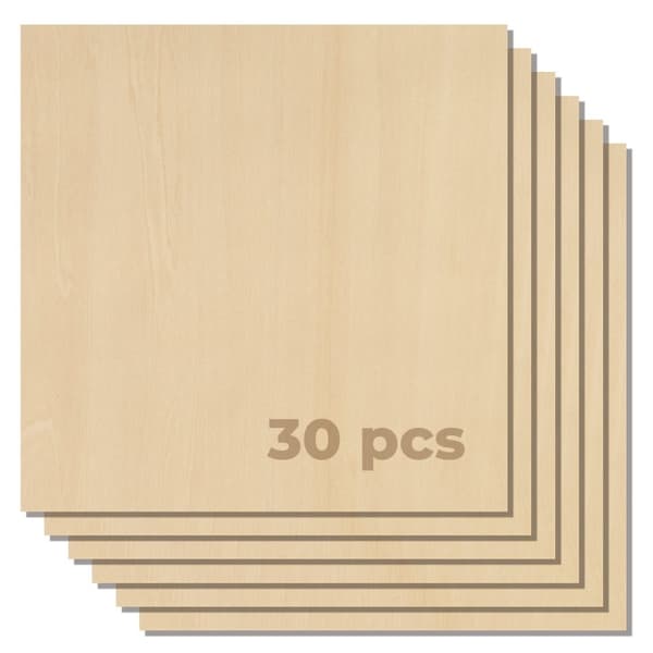 xTool 3mm björkplywood 30x30cm - 30 st