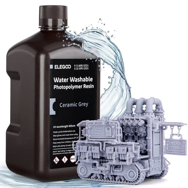 Photopolymerharpiks, vandvaskbar, lav lugt,Grå 2kg