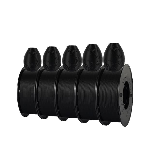PLA Matte Filament, 1,75 mm Diameter, Miljøvenligt Materiale,PLA Mat Sort