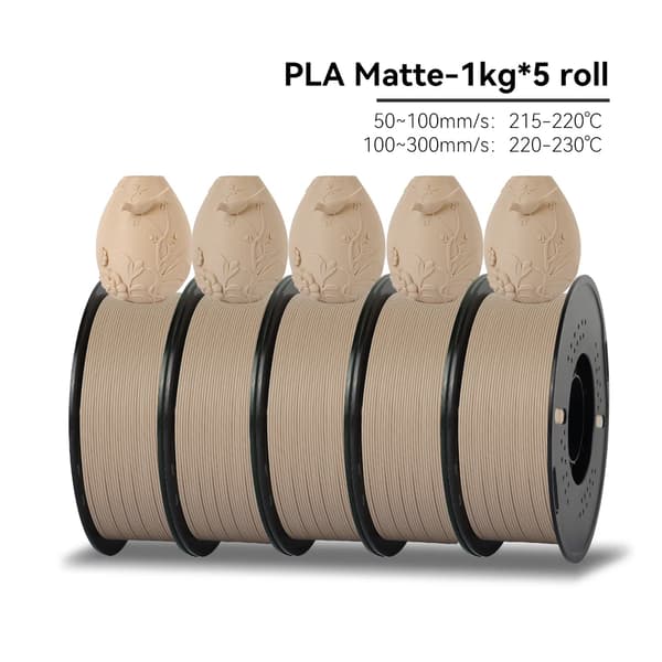 PLA-matta filamentti, 1,75 mm halkaisija, ympäristöystävällinen materiaali,PLA Mattapinta Iho