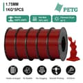 Miniatyrbillede 2 af 2: 3D Printer Filament, 5kg Boblefri Kvalitet,5kg PETG Rød