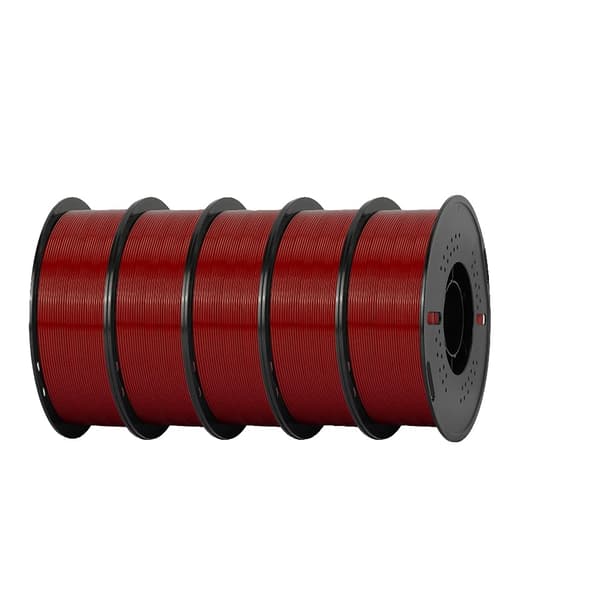 3D Printer Filament, 5kg Boblefri Kvalitet,5kg PETG Rød