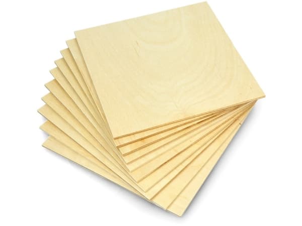 Björkplywood - 3mm - format 160x160mm - 10st}