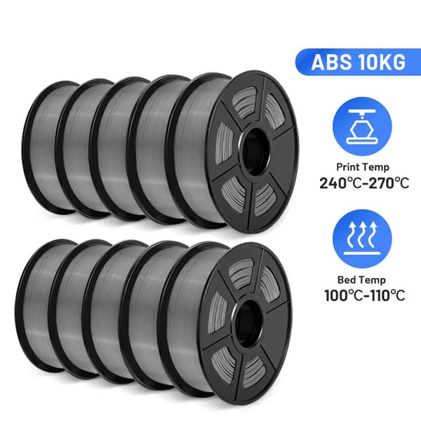 3D-tulostimen filamentti, PLA Plus, ABS-yhteensopivuus,ABSGREY-10