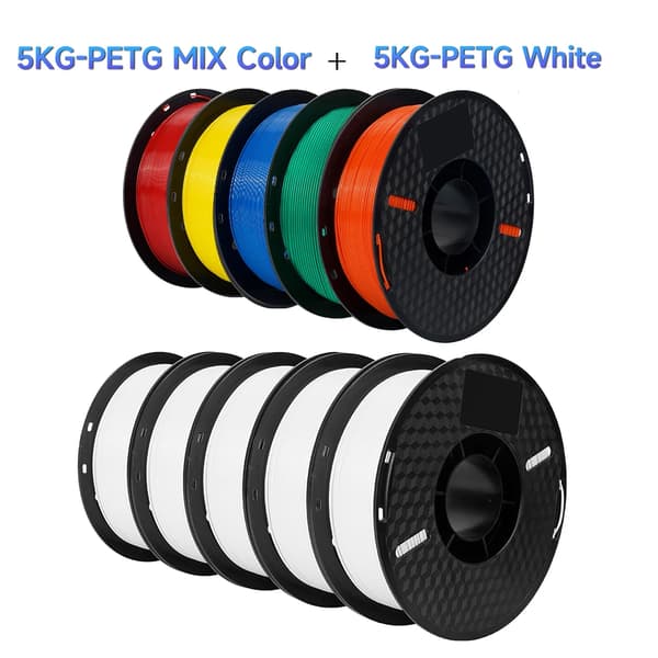 PETG filamentti, tukkeutumaton, myrkytön,5WT 5Mix