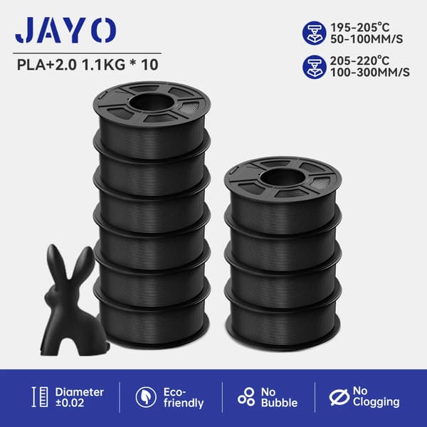 PLA PLUS-filament, miljövänligt material, hög slagstyrka,PLA PLUS 22-10 Svart