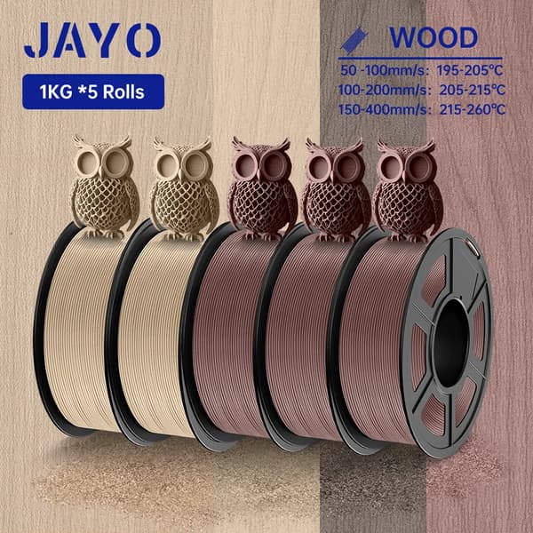Wood PLA filament, 1,75 mm diameter, 15% træfiber,Træ PLA Mix-3