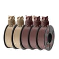 Miniatyrbillede 1 af 2: Wood PLA filament, 1,75 mm diameter, 15% træfiber,Træ PLA Mix-3