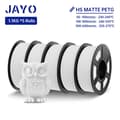 Miniatyrbild 2 av 2: Hög hastighet PETG filament, 1,75 mm diameter, slät matt yta,HSPETG Vit 5rullar