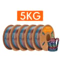 Miniatyrbild 1 av 2: Eryone PLA-filament, silkesregnbågens färger, exceptionell utskriftskvalitet,kosmisk -5kg