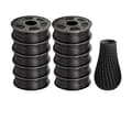 Miniatyrbillede 1 af 2: 3D Printer Filament, 10KG Spole, Miljøvenligt PLA,PLA SORT 10KG