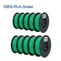 Miniatyrbillede 2 af 2: 3D-printfilament, 1,75 mm diameter, 1 kg vægt,10KG PLA Grøn
