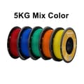Miniatyrbild 2 av 2: PLA Filament 1,75 mm, Hög utskriftskvalitet, Brett färgval,5kg Blandning PLA B