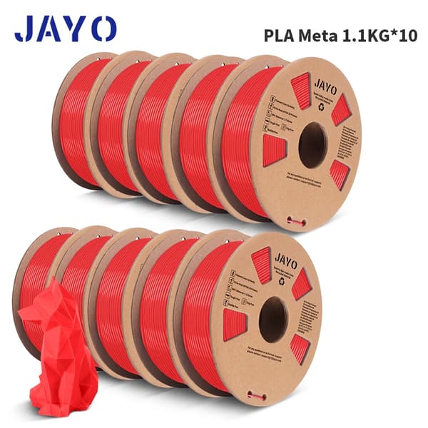 PLA Meta Filament, 1,75 mm diameter, miljøvenlig og biologisk nedbrydelig,PLAMeta-Rød-11KG