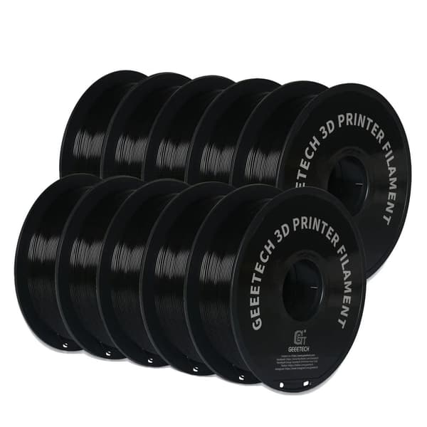 PLA-lankaa, 10 kg paino, 1,75 mm halkaisija,PETG Musta 10Kg