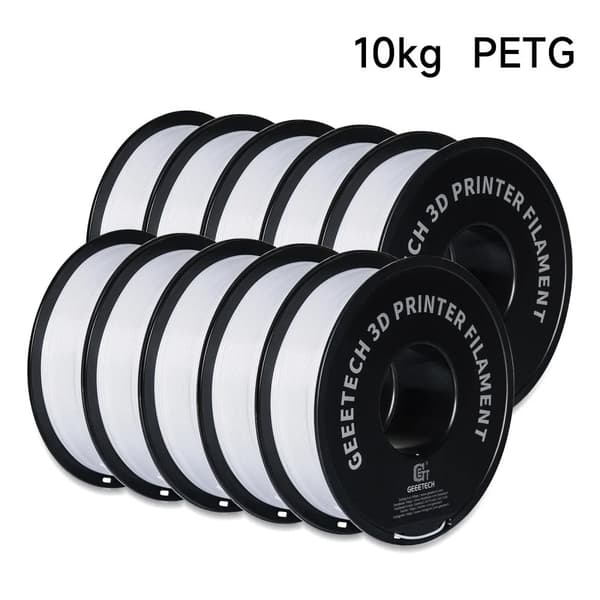 PLA-lanka, 10 kg paino, 1,75 mm halkaisija,PETG Valkoinen 10Kg