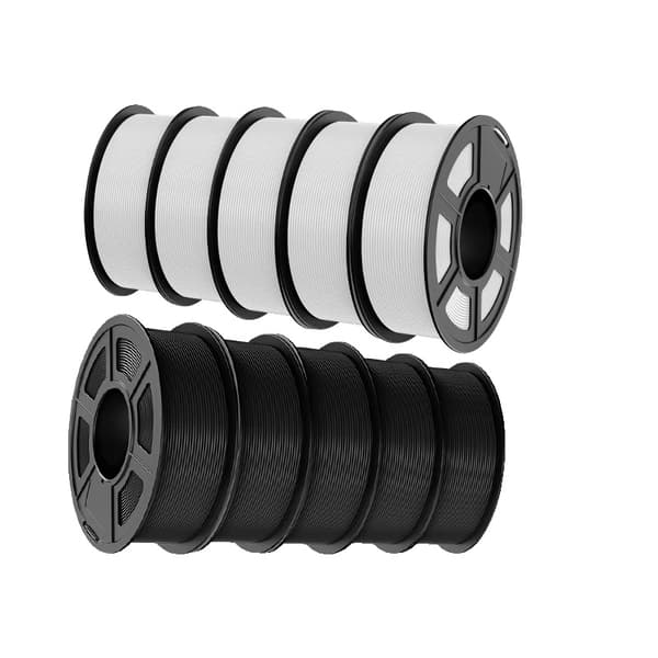 3D-tulostimen filamentti, 1,75 mm halkaisija, 100 % ilman kuplia,ABS-5BK5WT-10KG