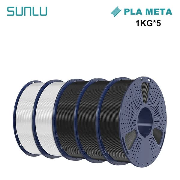 3D Printfilament, 1KG Rulle, Høj Præcision,META 3BK 2WT