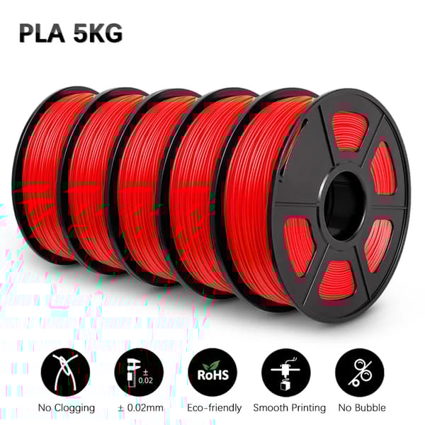 3D-printer filament, 1,75 mm diameter, miljøvenligt materiale,PLA  RD   5.5kg