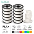 Miniatyrbillede 2 af 2: 3D Printer Filament, 10KG Spole, Miljøvenligt PLA,PLA PLUS HVID 10KG