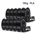 Miniatyrbillede 2 af 2: PLA filament, 10 kg vægt, 1,75 mm diameter,PLA Sort 10Kg