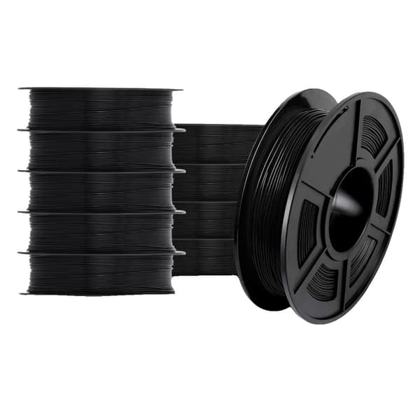 TPU Filamentti, 1,75 mm halkaisija, 205~230℃ tulostuslämpötila,TPU-musta-5kg