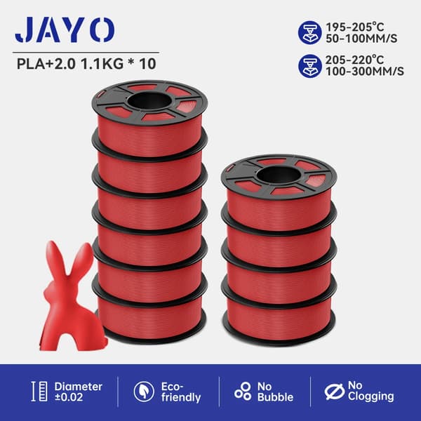 PLA PLUS filament, miljøvenligt materiale, høj slagstyrke,PLA PLUS 2-10 RØD