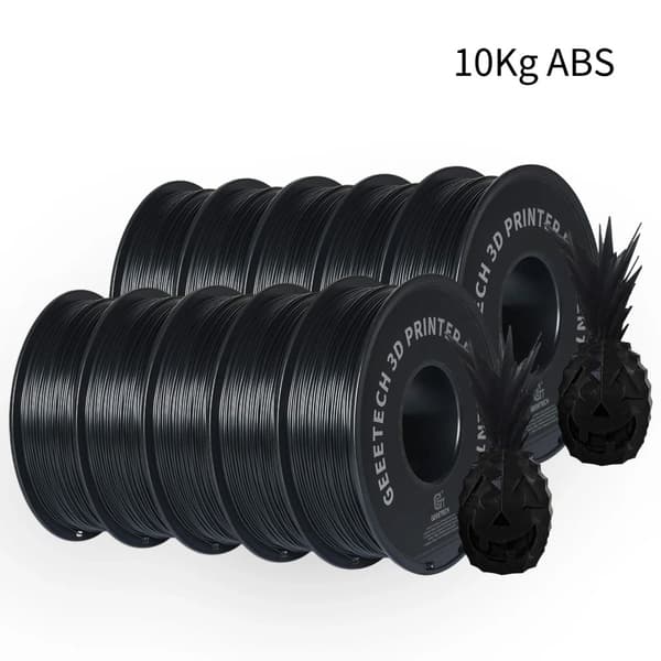 PLA filament, 10 kg vægt, 1,75 mm diameter,ABS Sort 10Kg