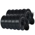 Miniatyrbillede 1 af 2: PLA filament, 10 kg vægt, 1,75 mm diameter,ABS Sort 10Kg