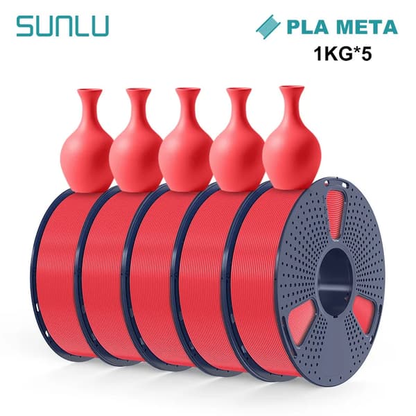 3D Printfilament, 1KG Rulle, Høj Præcision,META kirsebær rød