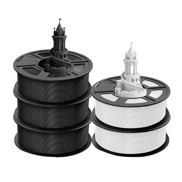 JAYO 3D-tulostinfilamentti, 1,1 kg paino, 1,75 mm halkaisija,PLA 3BK-2WT