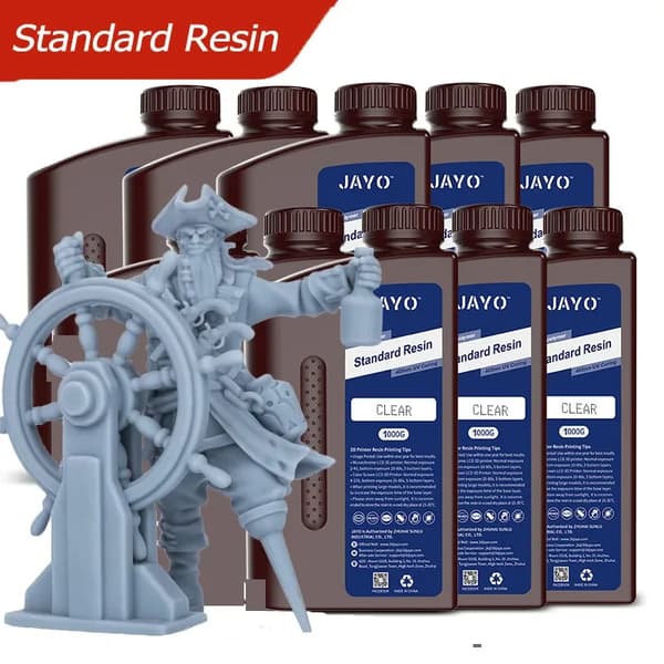 3D Printer Resin, Høj Præcision, Hurtig Hærdningstid,JAYO Standard Grå