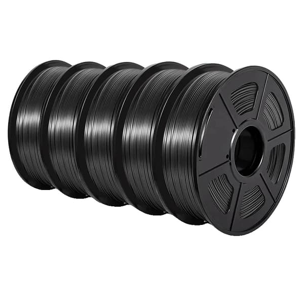 PLA Filamentti, Silkki Tekstuuri, 1,75 mm Halkaisija,Silkkimusta 5.5kg