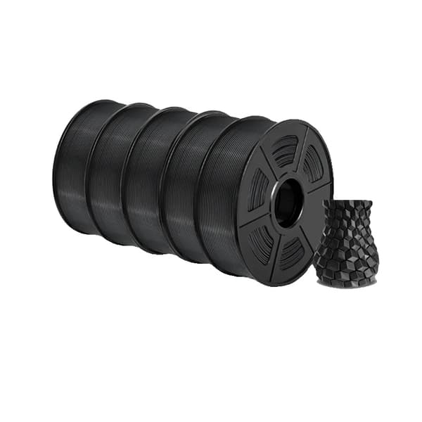 Højhastigheds PLA Filament, 1,75 mm Diameter, Zero Bubble Teknologi,5 Sort