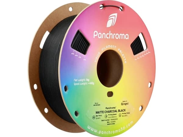 Polymaker CA04015 Panchroma™ Matte Filament PLA-plast Mat, med lavere kunststofindhold 1.75 mm 1000 g Charcoal Black, Sort 1 stk